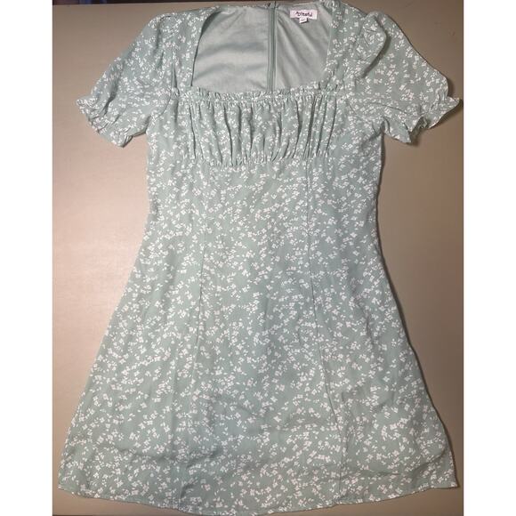D’liteful Green Ditsy Floral Mini Dress Women’s M - Picture 1 of 10